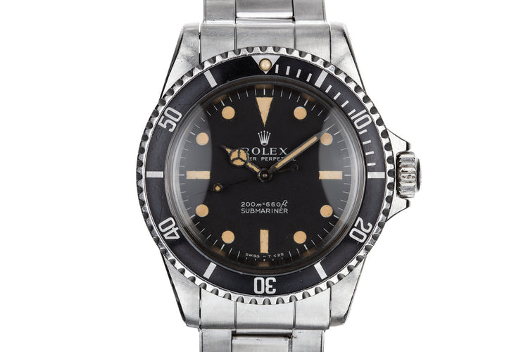 1966 Rolex Submariner 5513 with Meters First Dial
