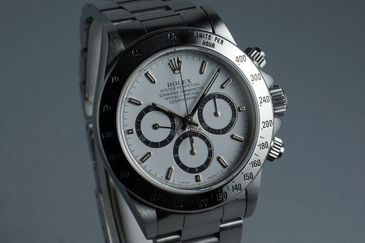 1990 Rolex Zenith Daytona 16520 White Dial with Box and Papers
