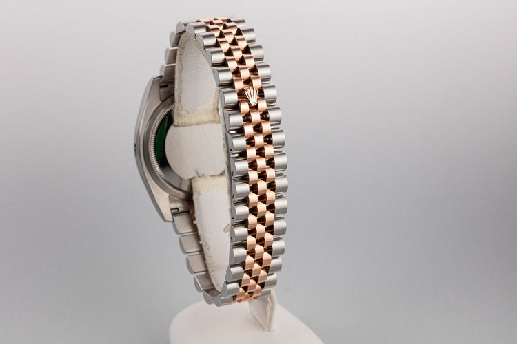 Mint 2018 Rolex Two-Tone Rose Gold and Stainless steel DateJust 116231 Rose Dial with Box and Papers