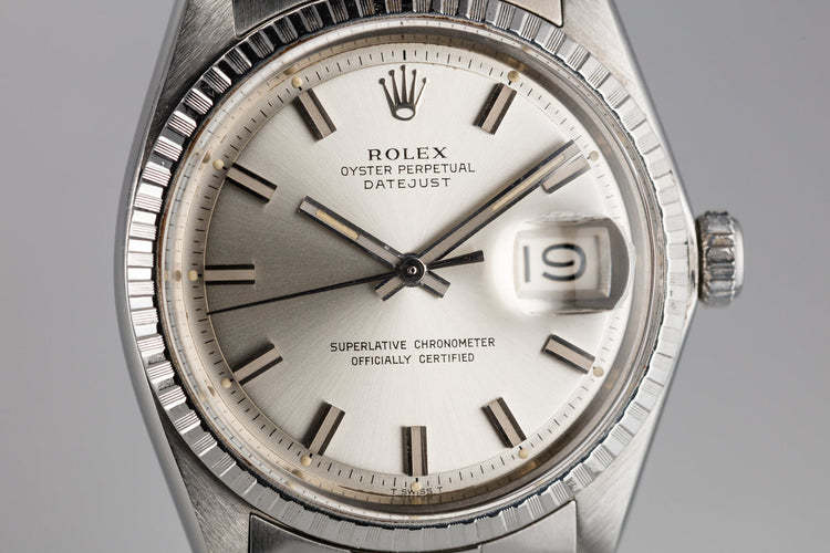 1969 Rolex DateJust 1603 with Silver "Wide Boy" Dial