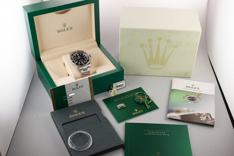 2016 Rolex Ceramic Submariner 114060 with Box and Papers