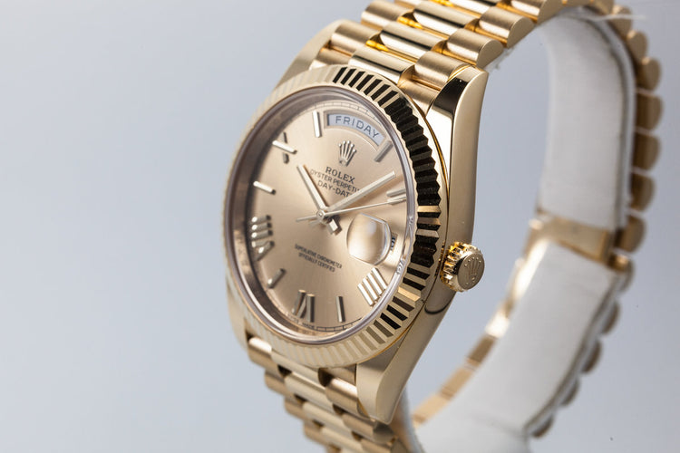 2017 Rolex 18K Day-Date 228238 with Box and Papers