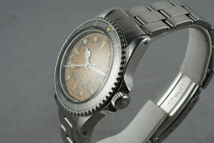 1959 Rolex Submariner 5512 4 Line Gilt Chapter Ring PCG Tropical Dial