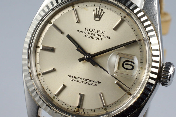 1972 Rolex Datejust 1601 Silver Sigma Dial