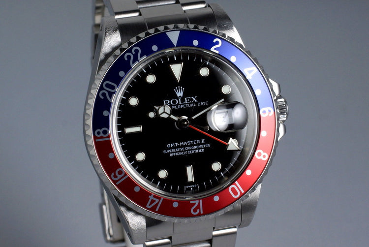 1997 Rolex GMT II 16710 with Box and Papers