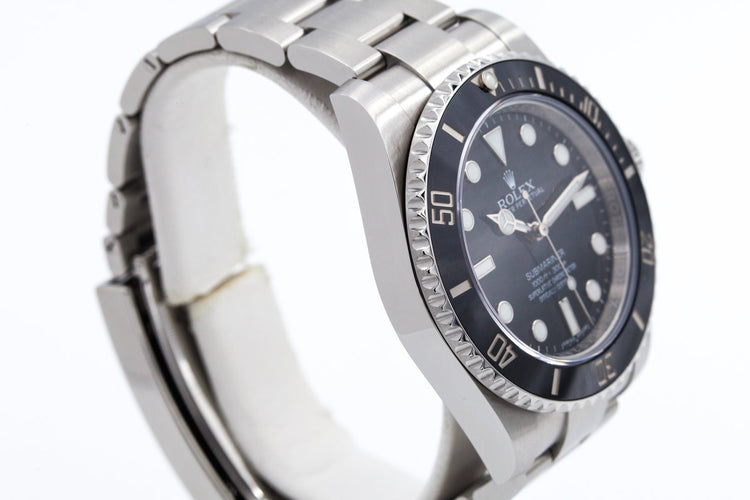 2016 Rolex Ceramic Submariner 114060 with Box and Papers