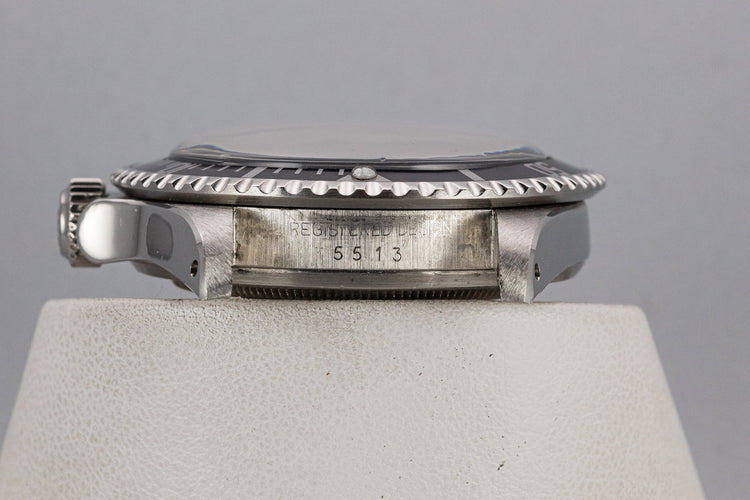 1978 Rolex Submariner 5513 Mark 1 Maxi Dial with Box and Papers