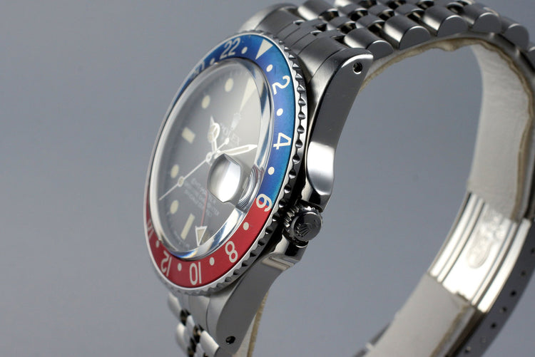 1981 Rolex GMT 16750 Matte Dial with Box and Papers