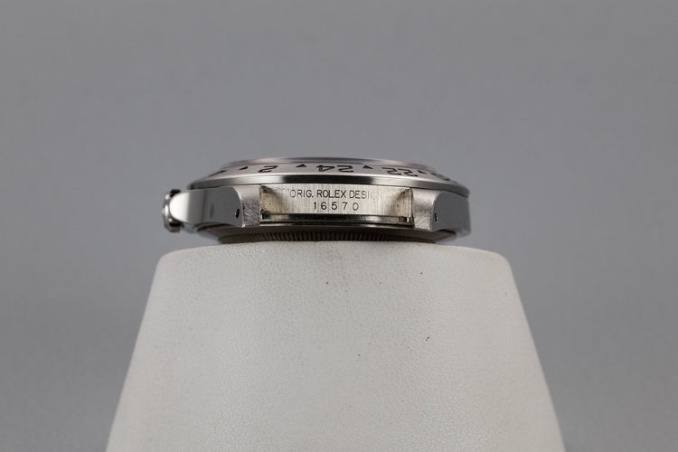 2002 Rolex Explorer II 16570 White Dial with Box and Papers