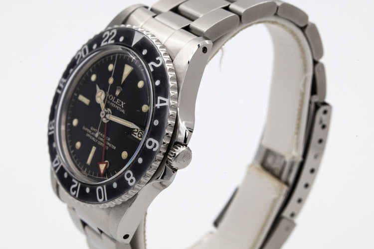 1963 Rolex GMT 1675 PCG Gilt Chapter Ring Dial