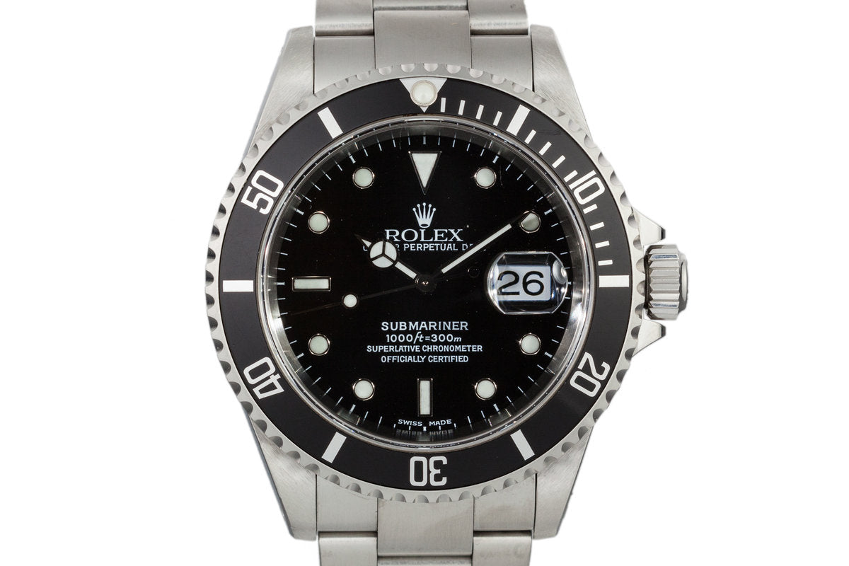 HQ Milton 2001 Rolex Submariner 16610, Inventory #8936, For Sale