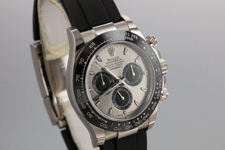 2019 Rolex 18K WG Daytona 116519LN Grey Dial with Box and Papers