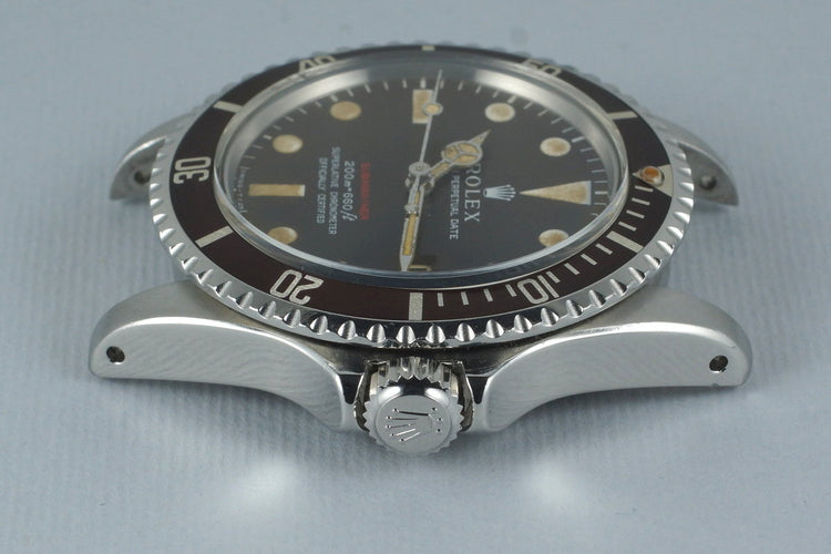 1969 Rolex Red Submariner 1680 Meters First Mark II BROWN dial with RSC Papers