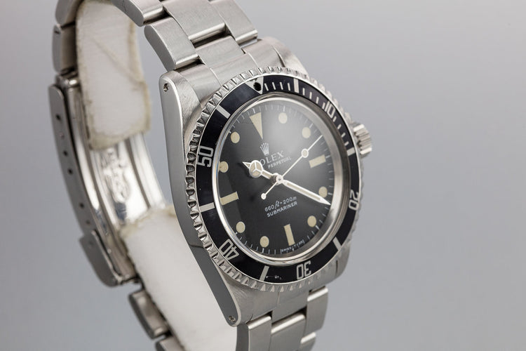 1975 Rolex Submariner 5513 Serif Dial
