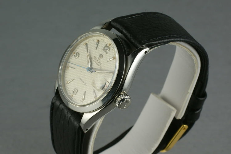 Rolex Oysterdate precision 6266 White Waffle Dial
