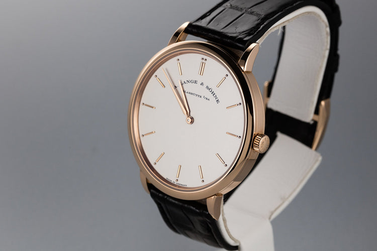 2016 A. Lang & Söhne 18K Rose Gold Saxonia Thin 211.032 with Box and Papers