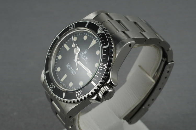 1984 Rolex Submariner 5513 with Maxi Mark V Dial with Papers