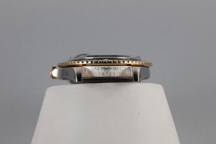 1981 Rolex Two Tone GMT-Master 16753 with Black Nipple Dial