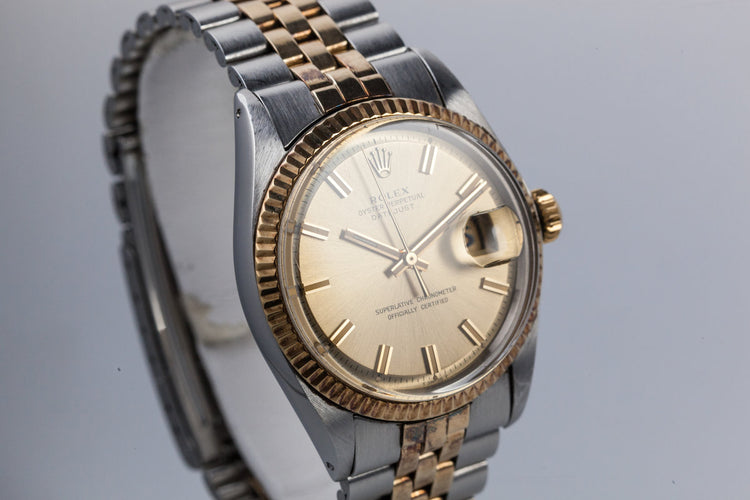 1970 Rolex Two Tone DateJust 1601 Wideboy