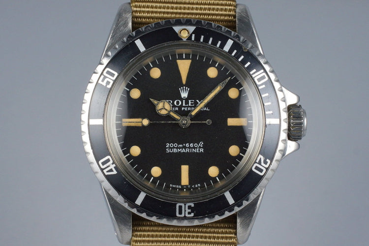 1967 Rolex Submariner 5513 Meters First