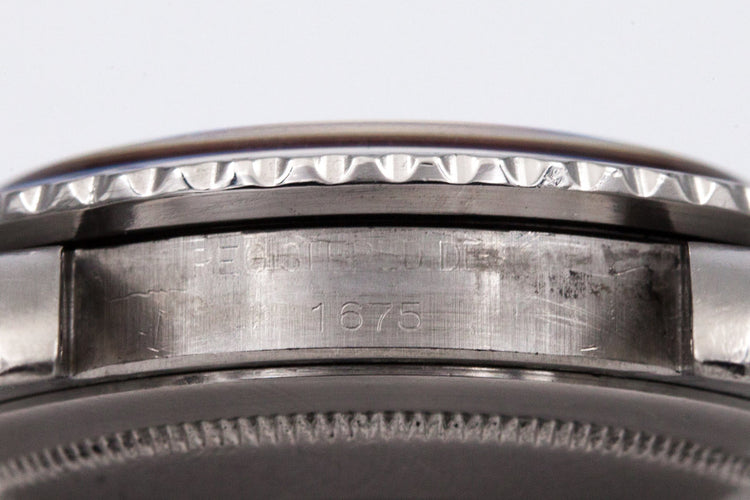 1972 Rolex GMT 1675 Matte Black Dial