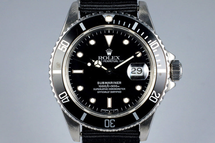 1981 Rolex Submariner 16800 Tritium Service Dial