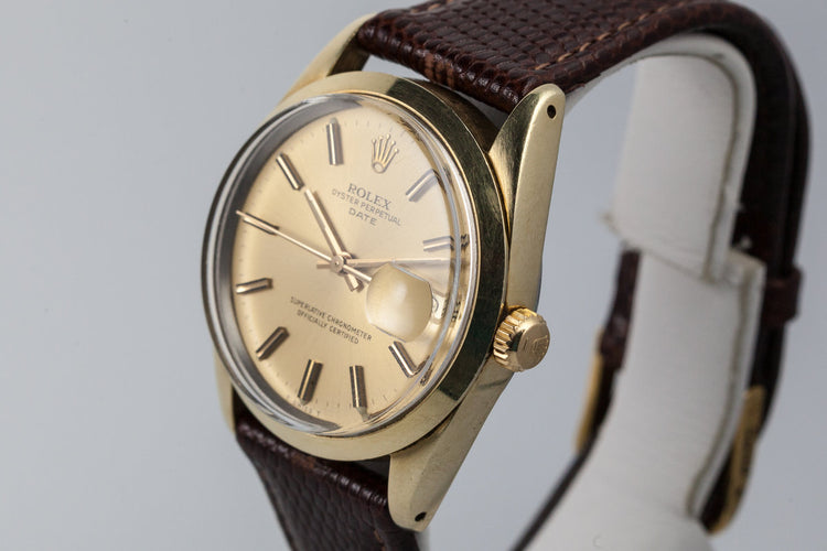 1979 Rolex Date 1550 Gold Shell
