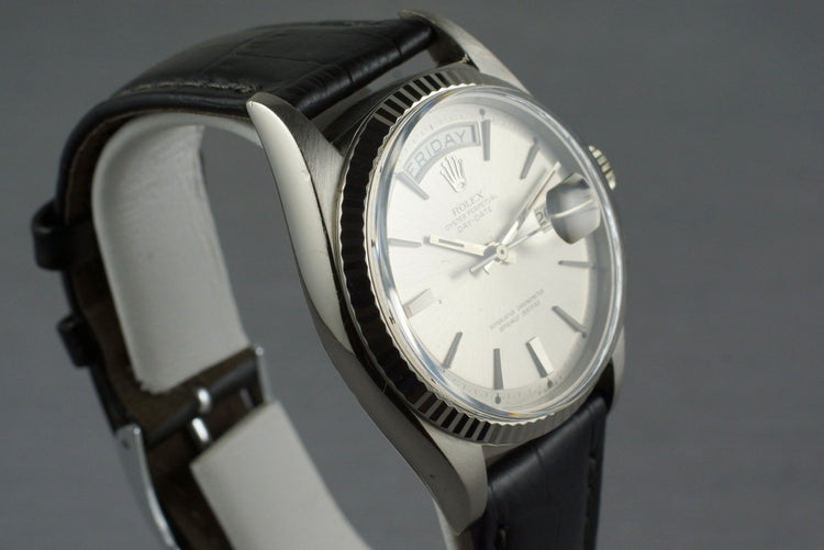 1968 Rolex WG Day-Date 1803 with Silver Dial
