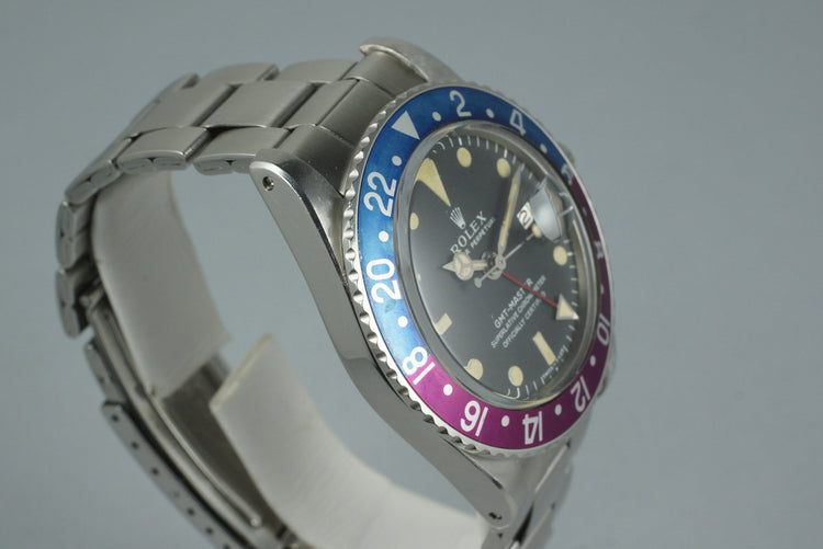 1968 Rolex GMT 1675 Mark I Dial with Fuchsia Bezel