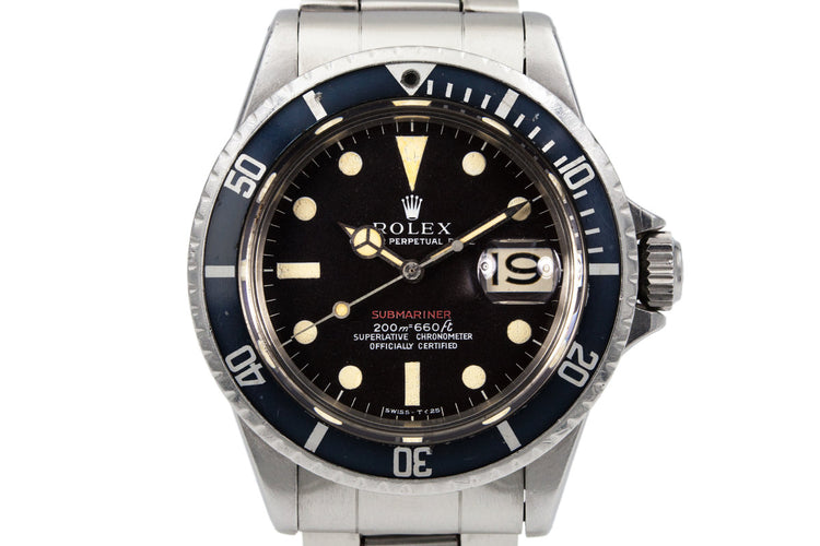 1969 Rolex Red Submariner Mark I Dial