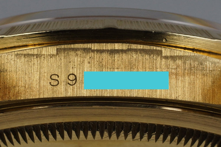 1994 Rolex YG Bark DateJust 16248 Matte Champagne Dial