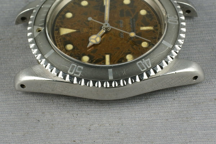 1959 Rolex Submariner 5512 4 line gilt chapter ring PCG Tropical Dial