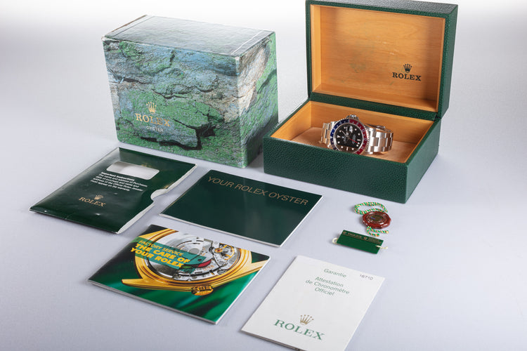 2005 Rolex GMT Master II 16710 with Box, Papers & Hangtags