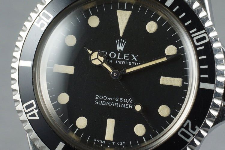 1968 Rolex Submariner 5513 Meters First