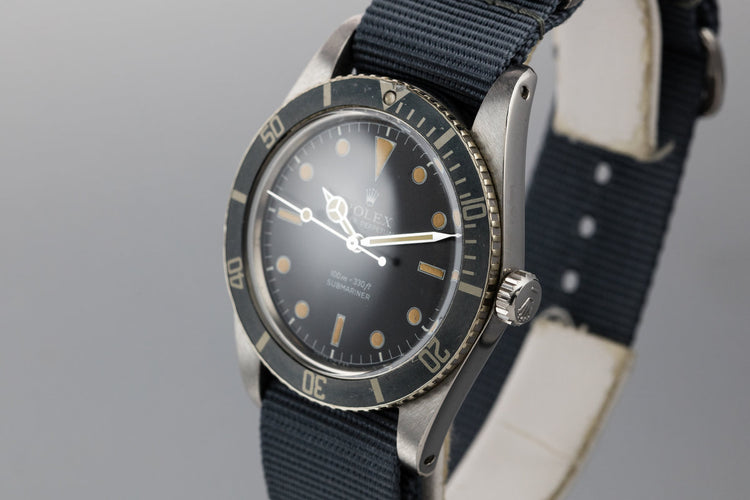 1959 Rolex Submariner 5508 Tritium Service Dial with Box and Papers