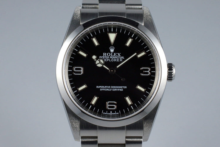 2002 Rolex Explorer 114270 with Box and Papers