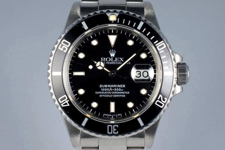 1986 Rolex Submariner 16800