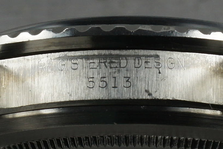 1970 Rolex Submariner 5513 with creamy lume