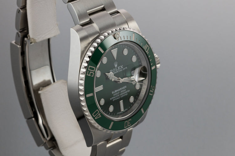 2018 Rolex Green Submariner "Hulk" 116610LV with Box and Papers