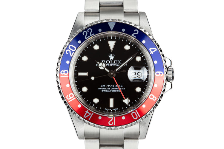 2000 Rolex GMT-Master II 16710 "Pepsi" with Box and Papers