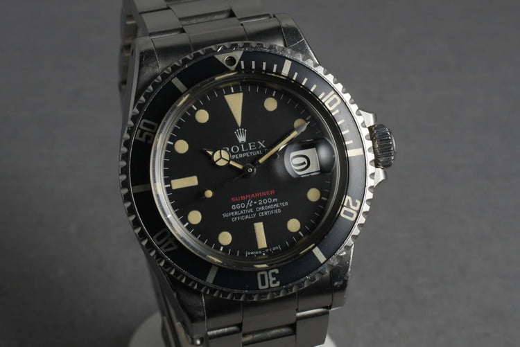 1970 Rolex Red Submariner 1680 Mark IV