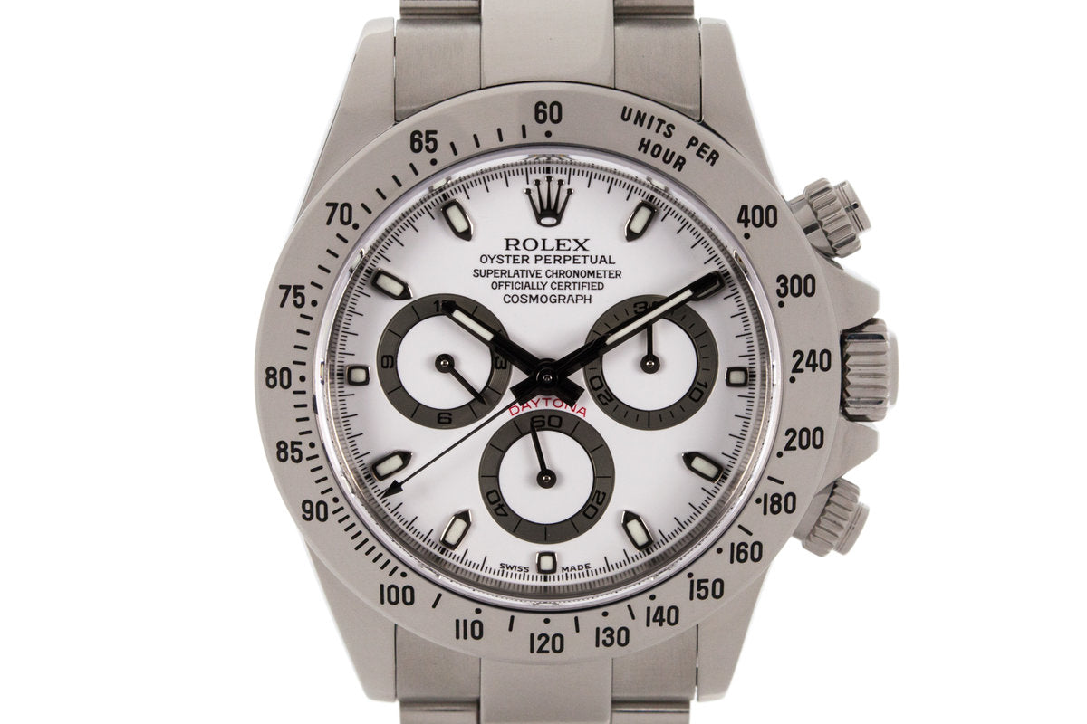 2003 Rolex Daytona 116520 White Dial with Box and Papers