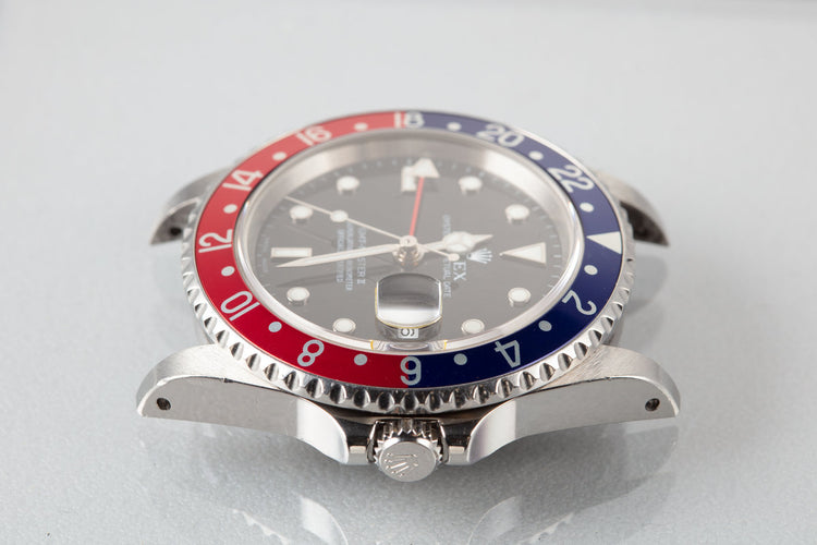 2002 Rolex GMT-Master II 16710 "Pepsi" Bezel