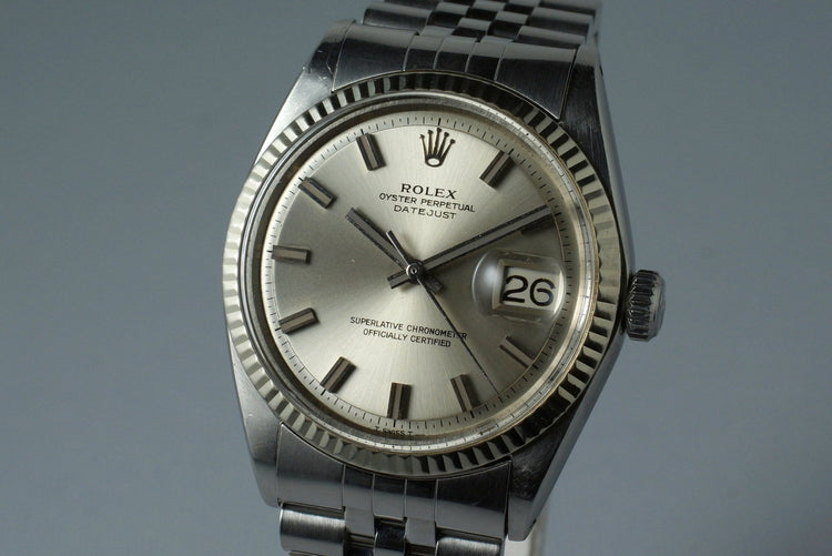1968 Rolex DateJust 1601 Silver ‘Wide Boy’ Dial