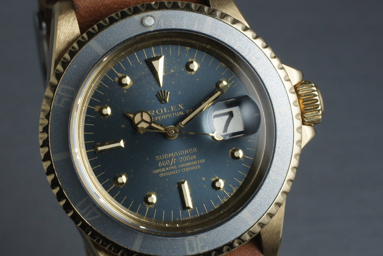 1979 Rolex 18K Submariner 1680 with Faded Blue Dial and Bezel