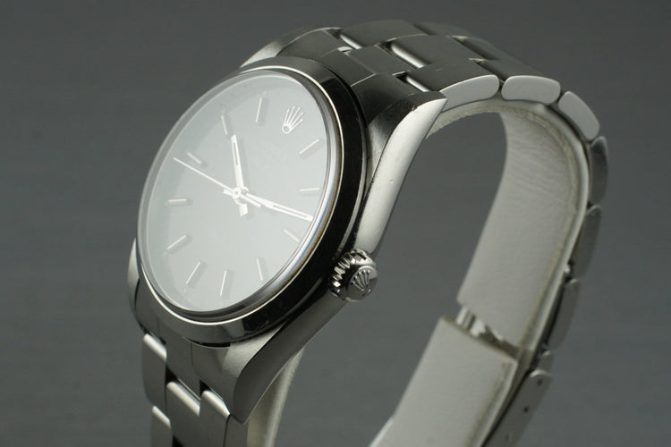 2002 Rolex Air-King 14000M with Black Dial