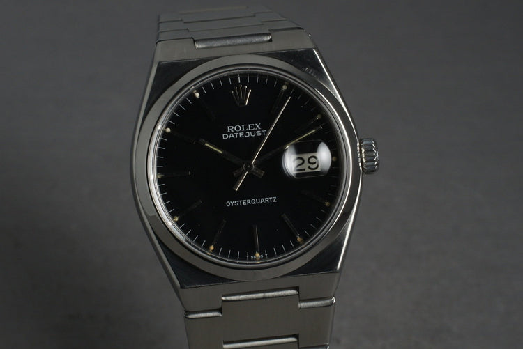1978 Rolex Oysterquartz Steel 17000 Black Dial