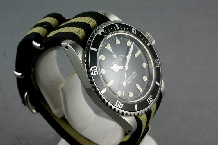 Rolex Submariner Dial 5513 WG surrounds on NATO