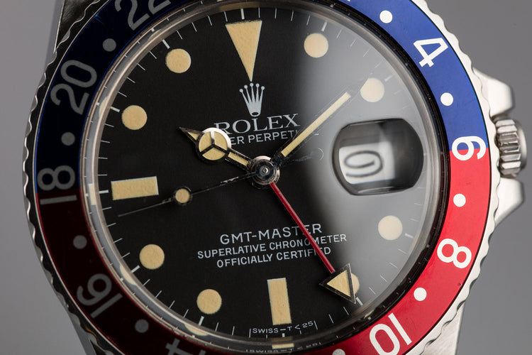 1982 Rolex GMT-Master 16750 "Pepsi" with Box and Papers