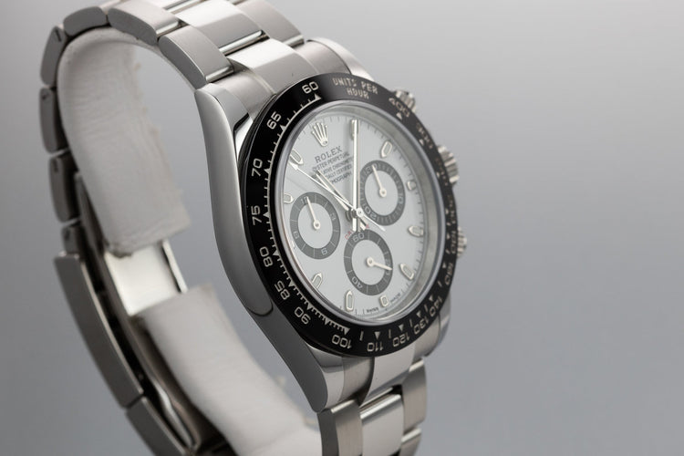2018 Rolex Ceramic Daytona 116500LN White Dial with Box and Papers